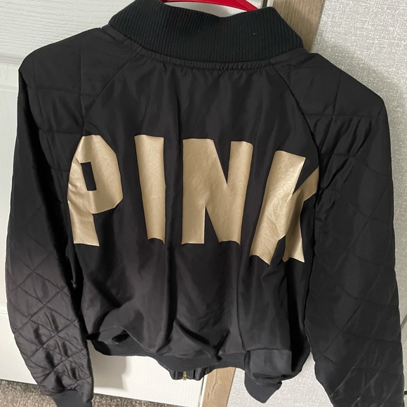 PINK Victoria's Secret Tops - Victoria’s Secret pink bomber jacket